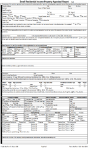 1025 Appraisal Form - 2-4 Unit Multi-Family - Realvals